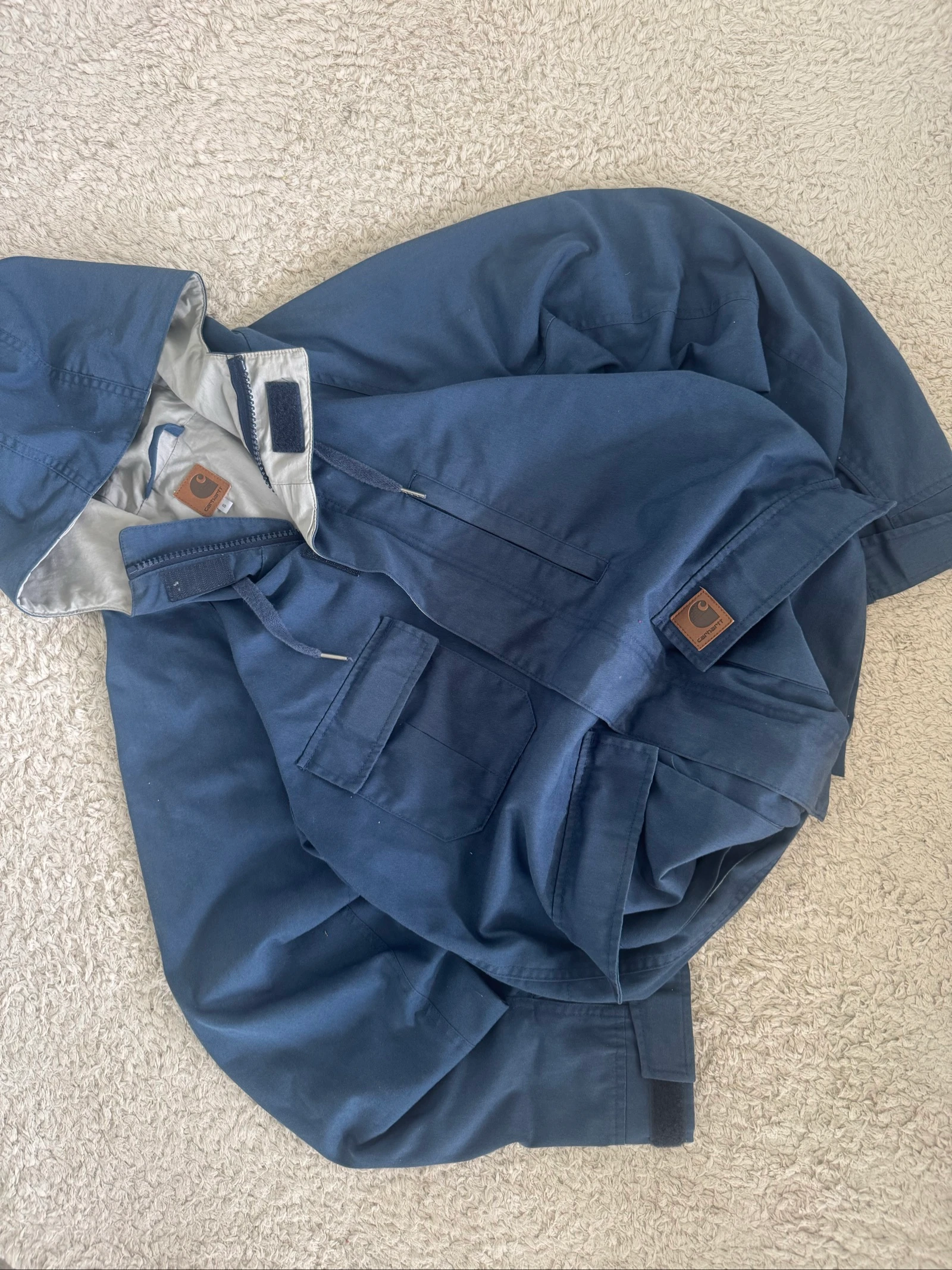 Carhartt Terry Jas met Capuchon Werkjas Navy Utility Werkkleding Outdoor S – photo 2